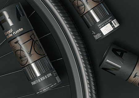 黑色系高端有创意的自行车配件包装设计创意