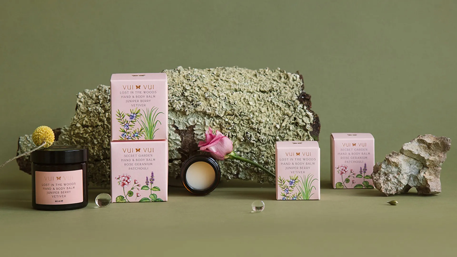 能让人想起传统的植物学书籍的护肤品包装设计(图6)