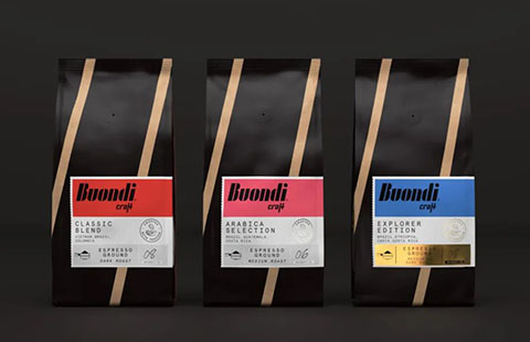 Buondi优质混合咖啡包装设计