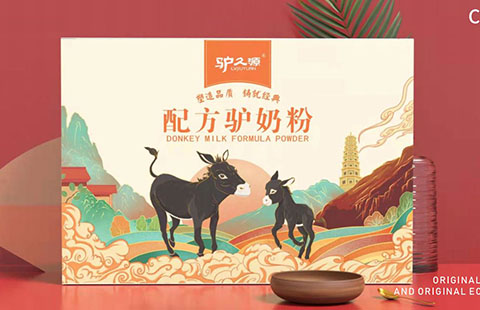 驴奶粉包装案例