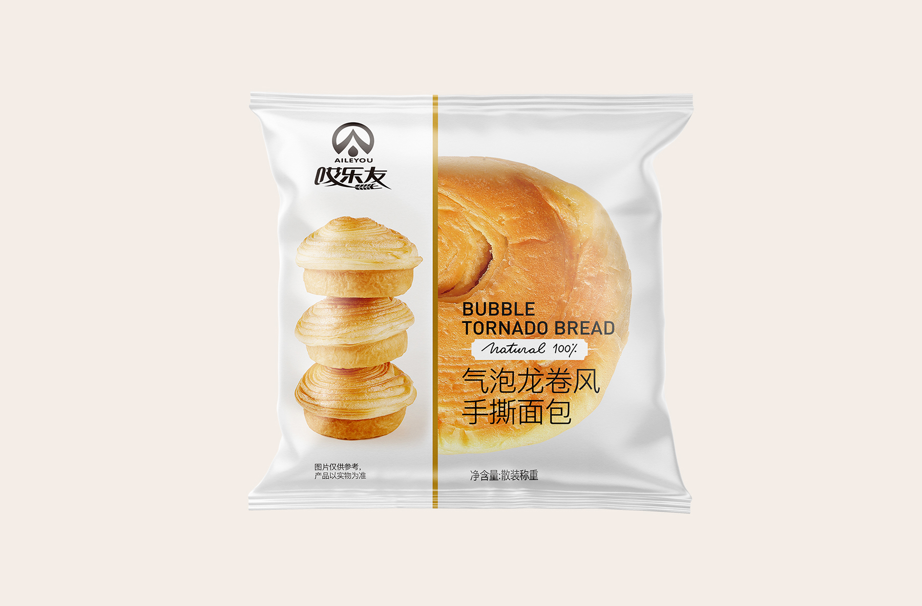 手撕面包包装设计