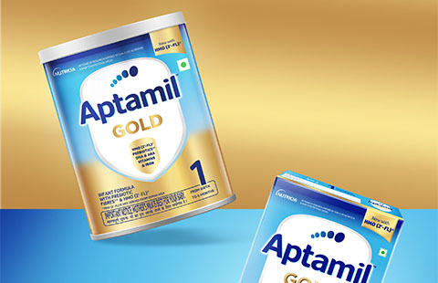 DANONE NUTRICIA &ndash; 印市场的金装爱他美奶粉包装设计欣赏